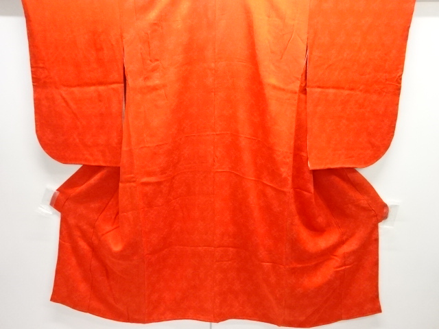 アンティーク　花模様織り出し着物